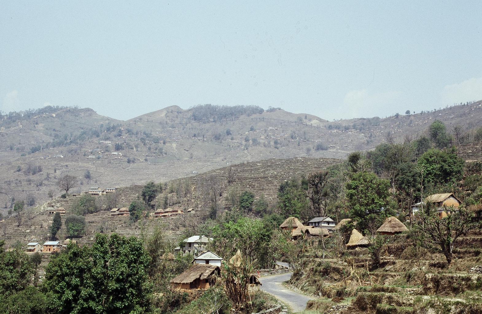 ポカラ近郊の村